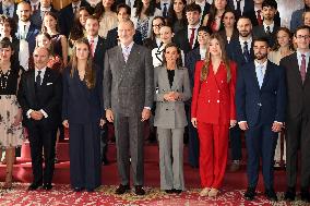 Spanish Royal Family Audience - Oviedo