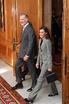 Spanish Royal Family Audience - Oviedo