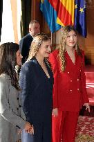 Spanish Royal Family Audience - Oviedo