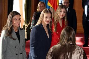 Spanish Royal Family Audience - Oviedo