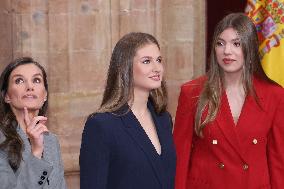 Spanish Royal Family Audience - Oviedo