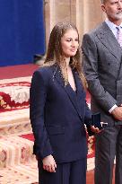 Spanish Royal Family Audience - Oviedo