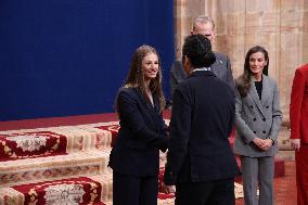 Spanish Royal Family Audience - Oviedo