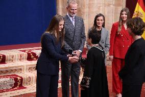 Spanish Royal Family Audience - Oviedo