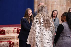 Spanish Royal Family Audience - Oviedo