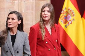 Spanish Royal Family Audience - Oviedo