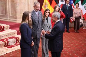 Spanish Royal Family Audience - Oviedo