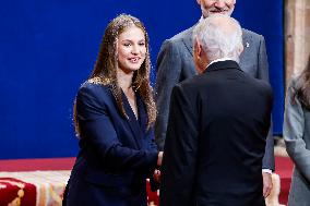 Royals Deliver Medal of Honor To Winners At Princess of Asturias Awards - Spain