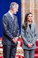 Royals Deliver Medal of Honor To Winners At Princess of Asturias Awards - Spain