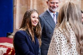 Royals Deliver Medal of Honor To Winners At Princess of Asturias Awards - Spain