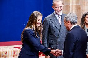 Royals Deliver Medal of Honor To Winners At Princess of Asturias Awards - Spain