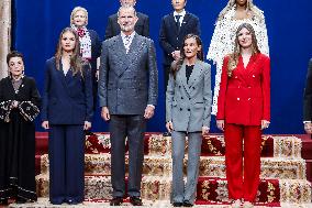 Royals Deliver Medal of Honor To Winners At Princess of Asturias Awards - Spain