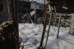 Aftermath Of Russian Attack On Industrial District - Kharkiv