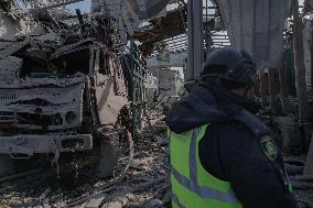 Aftermath Of Russian Attack On Industrial District - Kharkiv