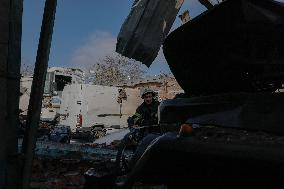 Aftermath Of Russian Attack On Industrial District - Kharkiv
