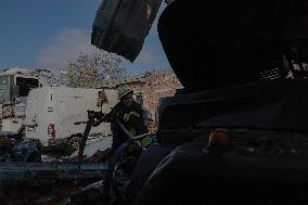 Aftermath Of Russian Attack On Industrial District - Kharkiv