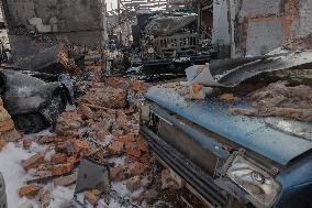 Aftermath Of Russian Attack On Industrial District - Kharkiv