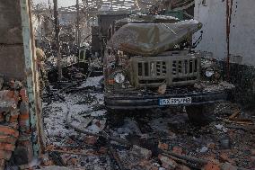 Aftermath Of Russian Attack On Industrial District - Kharkiv