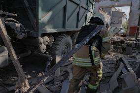 Aftermath Of Russian Attack On Industrial District - Kharkiv