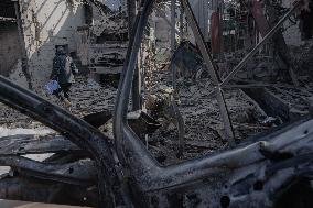 Aftermath Of Russian Attack On Industrial District - Kharkiv