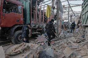Aftermath Of Russian Attack On Industrial District - Kharkiv