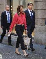 EU Parliament President Roberta Metsola Shopping - Milan