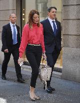 EU Parliament President Roberta Metsola Shopping - Milan