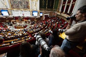 Debate about the 2026 State Budget at the National Assembly - Paris