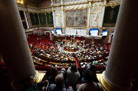 Debate about the 2026 State Budget at the National Assembly - Paris
