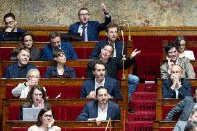 Debate about the 2026 State Budget at the National Assembly - Paris