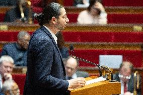 Debate about the 2026 State Budget at the National Assembly - Paris