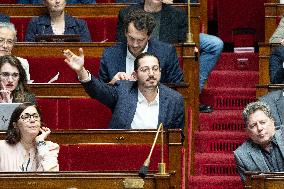 Debate about the 2026 State Budget at the National Assembly - Paris