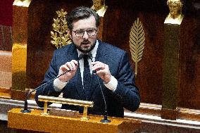 Debate about the 2026 State Budget at the National Assembly - Paris