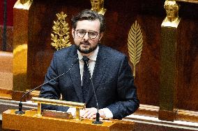 Debate about the 2026 State Budget at the National Assembly - Paris