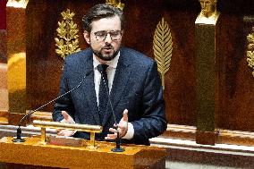 Debate about the 2026 State Budget at the National Assembly - Paris