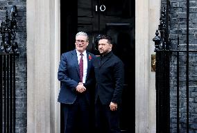 PM Keir Starmer Welcomes President Volodymyr Zelensky For Meeting Of Coalition of the Willing Allies - Londo