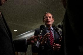 US Senators Speak To Reporters - Washington