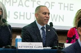 Democratic leadership, steering & policy committee hold hearing on the impacts of the republican shutdown