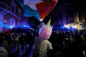 Pro-Palestinian Protest At Israeli Embassy - Rome