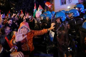 Pro-Palestinian Protest At Israeli Embassy - Rome