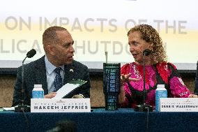 Democratic leadership, steering & policy committee hold hearing on the impacts of the republican shutdown
