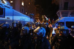 Pro-Palestinian Protest At Israeli Embassy - Rome