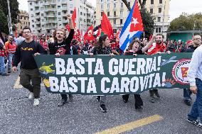 "Democracy at Work" Demonstration - Rome