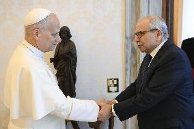 Pope Leo XIV Meets With Lebanese PM Nawaf Salam - Vatican