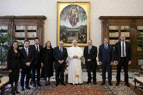 Pope Leo XIV Meets With Lebanese PM Nawaf Salam - Vatican