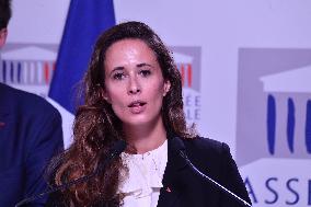 LFI Press Conference To Present The Counter Budget - Paris