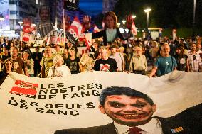 Protest Against Mazon's Management During The Dana - Spain