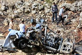 Israeli Drone Strike On Southern Lebanon - Harouf