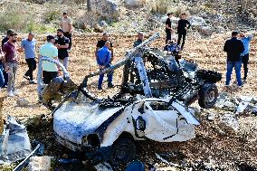Israeli Drone Strike On Southern Lebanon - Harouf