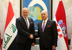 Croation FM Visits Bagdad - Iraq